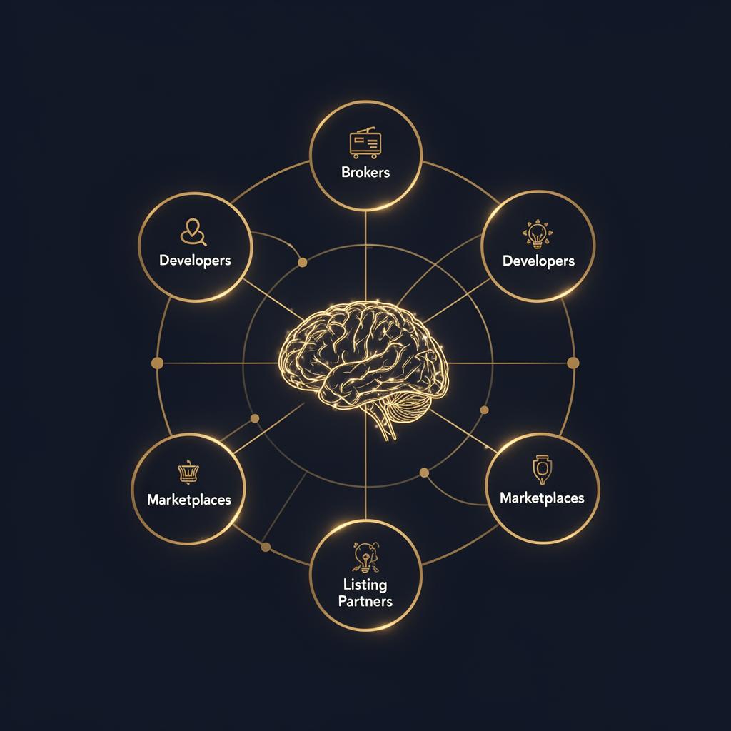 AI agent network diagram
